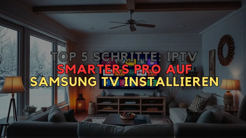 IPTV Smarters Pro auf Samsung TV installieren